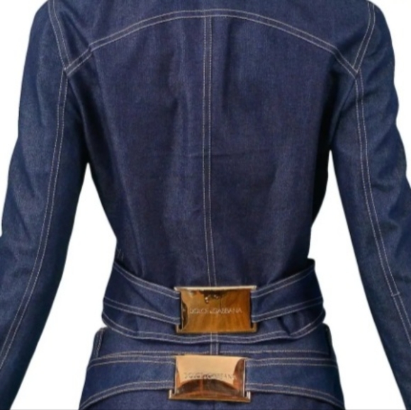 💯Authentic Dolce & Gabbana Denim Jacket Size 40 US 4 - Picture 1 of 7